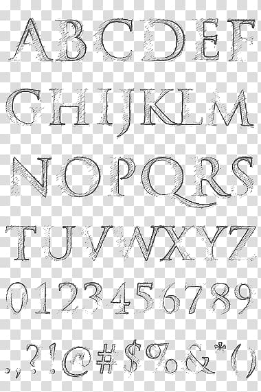 cartoon alphabet transparent background PNG clipart