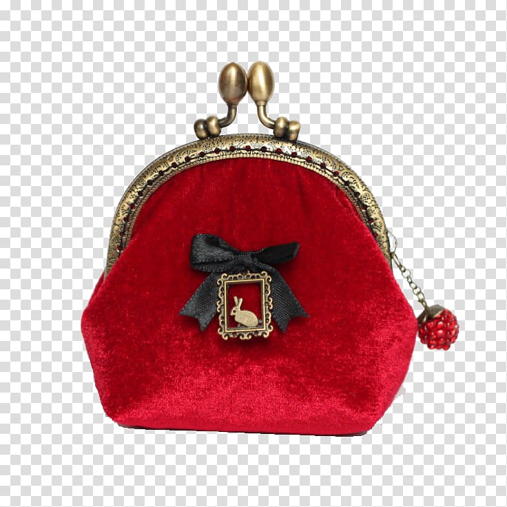 Handbag Coin purse Wallet Zipper, Red hasp zipper wallet transparent background PNG clipart