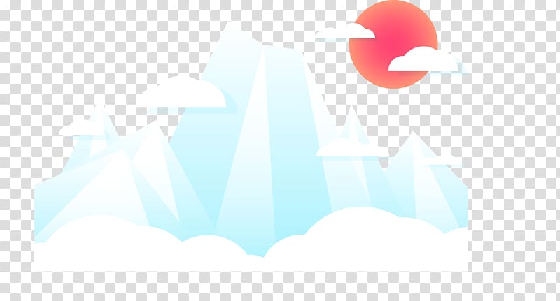 Logo Brand Font, Snow Mountain Sunrise transparent background PNG clipart
