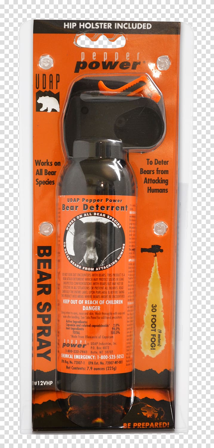Bear spray Gun Holsters Hunting, Feniex Industries Inc transparent background PNG clipart
