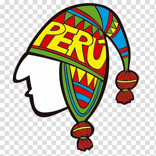 person wearing multicolored beanie with Peru-print illustration, Peru Chullo Map Animaatio , map transparent background PNG clipart