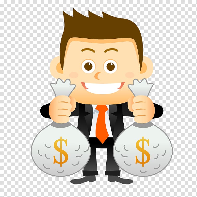 Motivation Service Website Company, A man with a purse transparent background PNG clipart