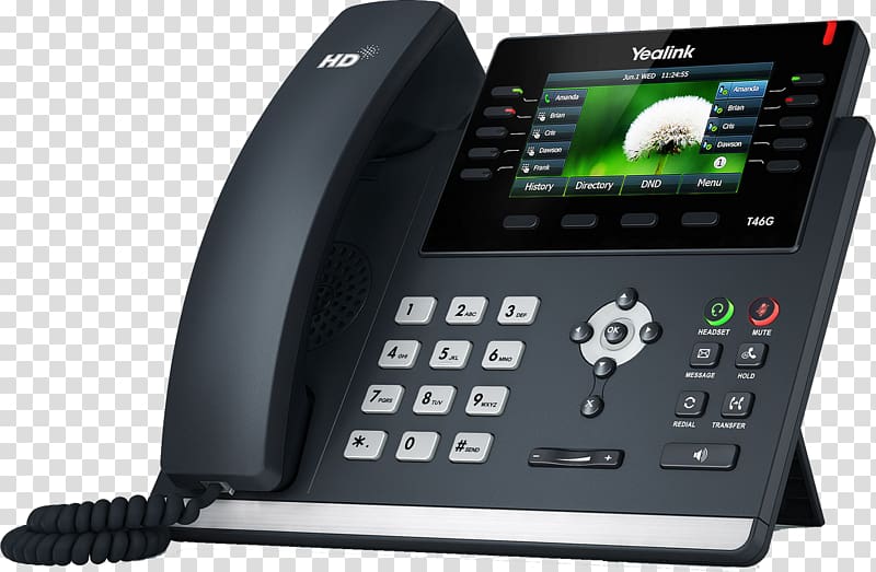 VoIP phone Yealink SIP-T46S Yealink SIP-T23G Session Initiation Protocol Yealink SIP-T46G, others transparent background PNG clipart