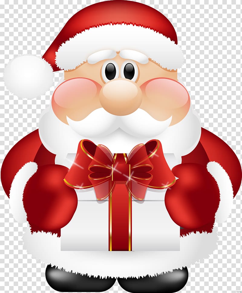 Santa Claus Christmas , santa sleigh transparent background PNG clipart