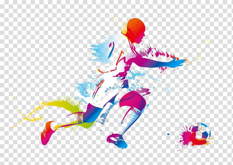 Soccer Player Running And Kicking The Ball, Soccer, Sport, Football PNG  Transparent Image and Clipart for Free Download