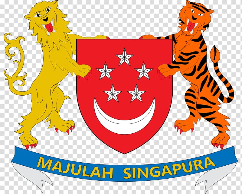 Coat of arms of Singapore Flag of Singapore Lion head symbol of Singapore, asean flag transparent background PNG clipart