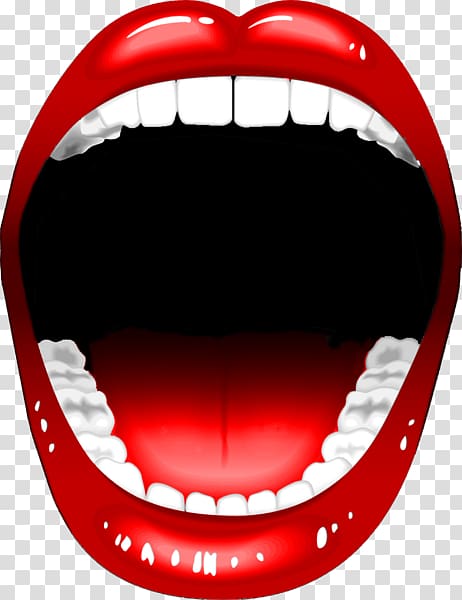 open mouth person cartoon