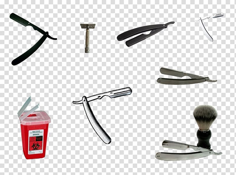 Shaving Straight razor Aftershave Barber, Dressed physical map pruning tools transparent background PNG clipart