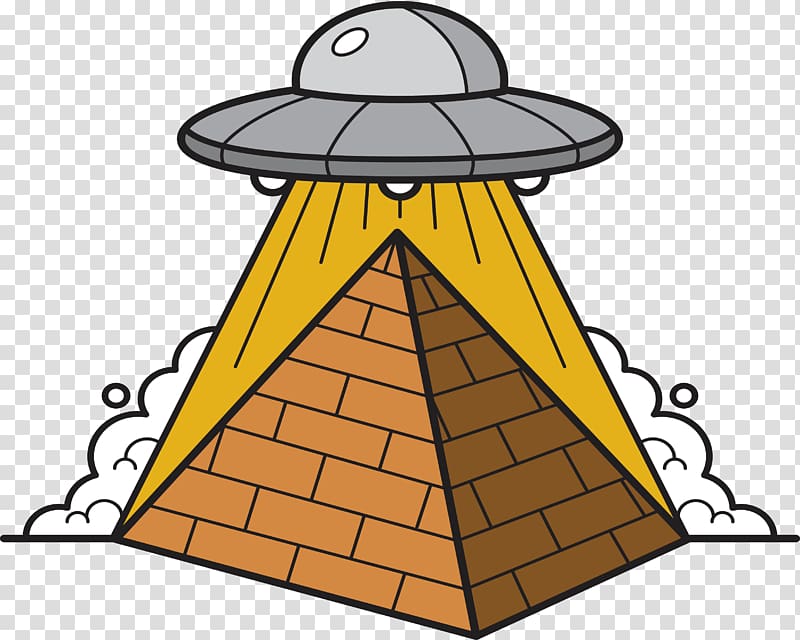 Euclidean Unidentified flying object , UFO under the pyramid transparent background PNG clipart