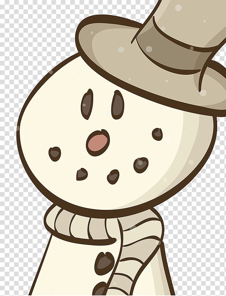 Hat Snowman Cartoon, Christmas cartoon snowman transparent background PNG clipart