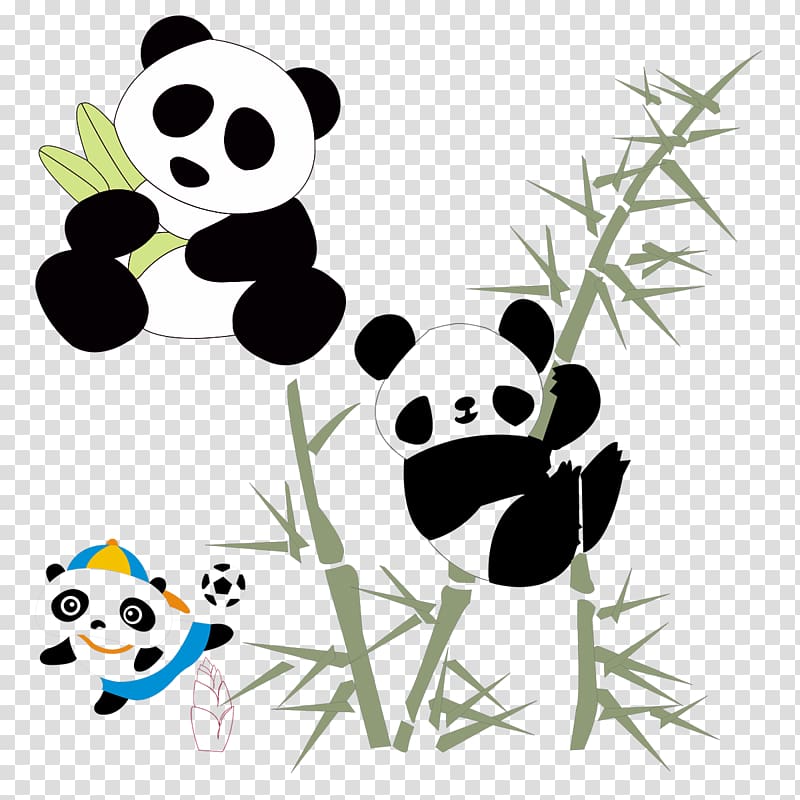 Giant panda Red panda Cuteness Cartoon, Cute panda transparent background PNG clipart