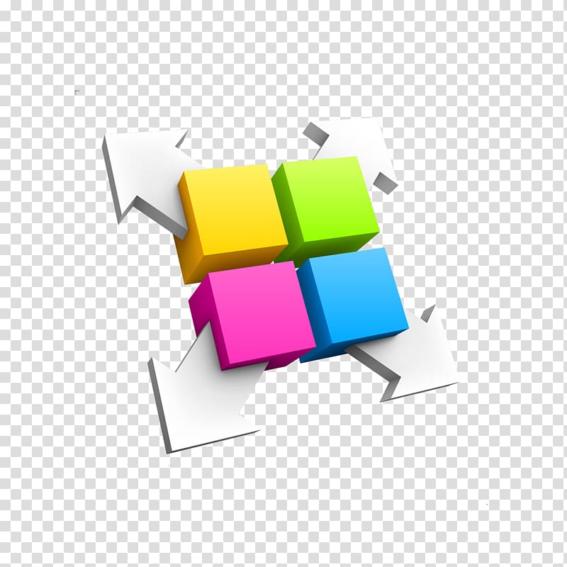 Cube Color Three-dimensional space Euclidean , Color cube with arrow transparent background PNG clipart