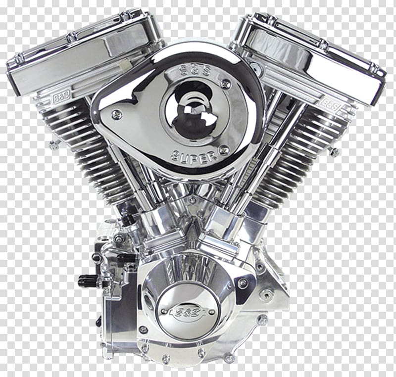 Grey motorcycle engine, S&S Cycle Harley-Davidson Evolution engine