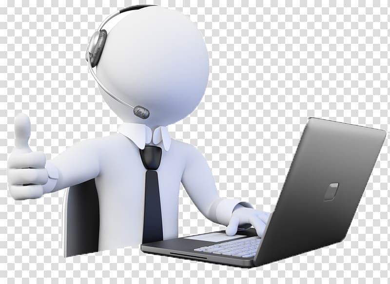 Call Centre Customer Service Callcenteragent, working on computer transparent background PNG clipart