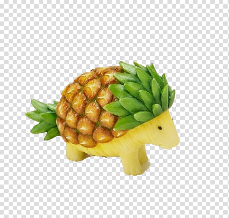 Thai cuisine Food Creativity Art Fruit carving, Pineapple hedgehog transparent background PNG clipart
