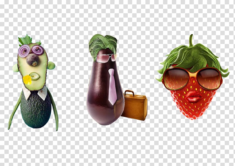 Fruit Strawberry Vegetable Auglis, Eggplant strawberry green fruit transparent background PNG clipart