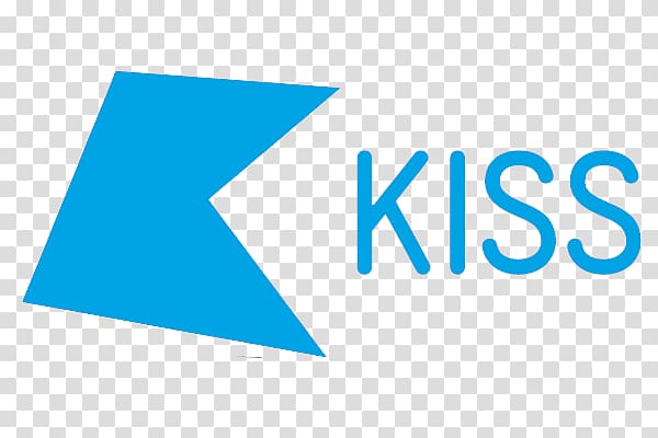 blue Kiss logo, Kiss Logo transparent background PNG clipart