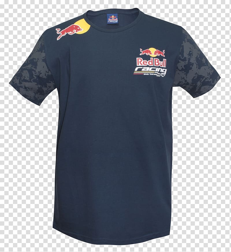 T-shirt Polo shirt Sleeve Adidas, red bull team transparent background PNG clipart