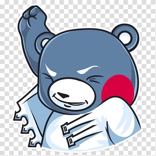 Kumamon Telegram Sticker Bear , bear transparent background PNG clipart