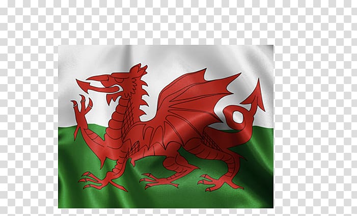 Flag of Wales Welsh Dragon National flag, St David Day transparent background PNG clipart