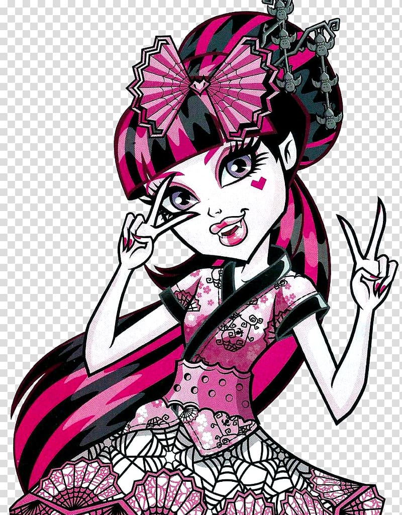 Monster High Draculaura Doll Toy Barbie, high transparent background PNG clipart