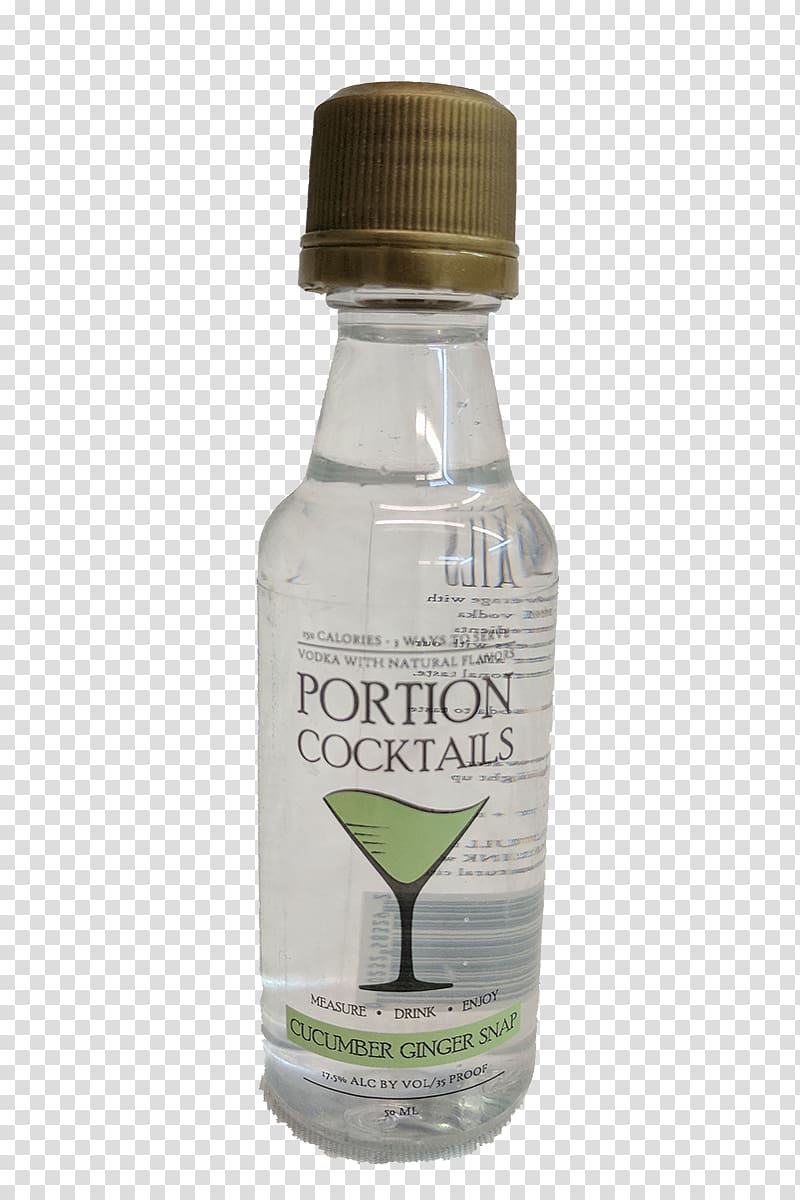 Glass bottle Distilled beverage Liquid Water, Ginger Snap transparent background PNG clipart