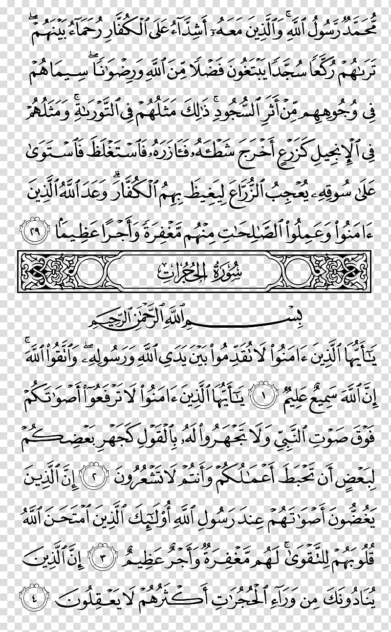 Quran Al-Hujurat Surah Ad-Dukhan Al-Falaq, others transparent background PNG clipart
