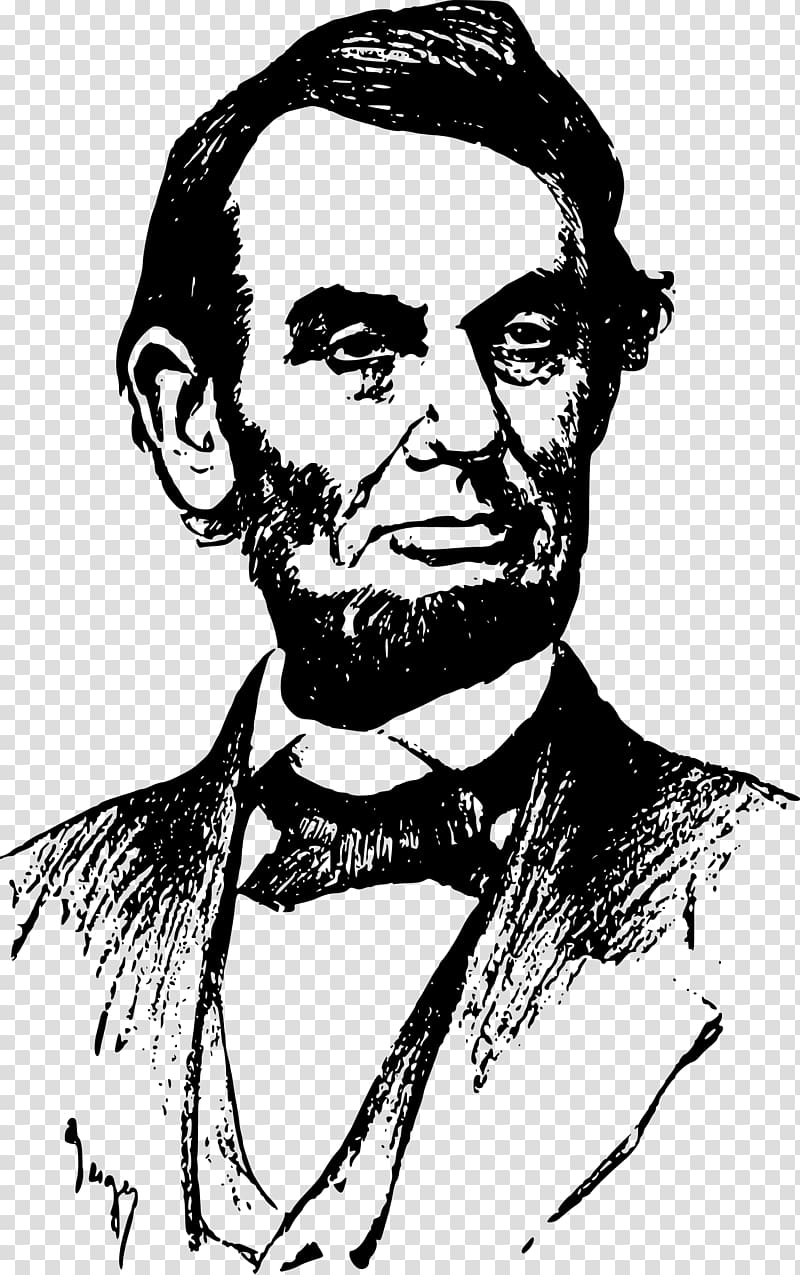 Abraham Lincoln Lincoln Memorial President of the United States , side profile transparent background PNG clipart
