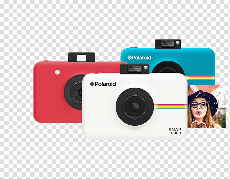 Polaroid Snap Touch 13.0 MP Compact Digital Camera, 1080p, Blush pink Instant camera Printer, Camera transparent background PNG clipart