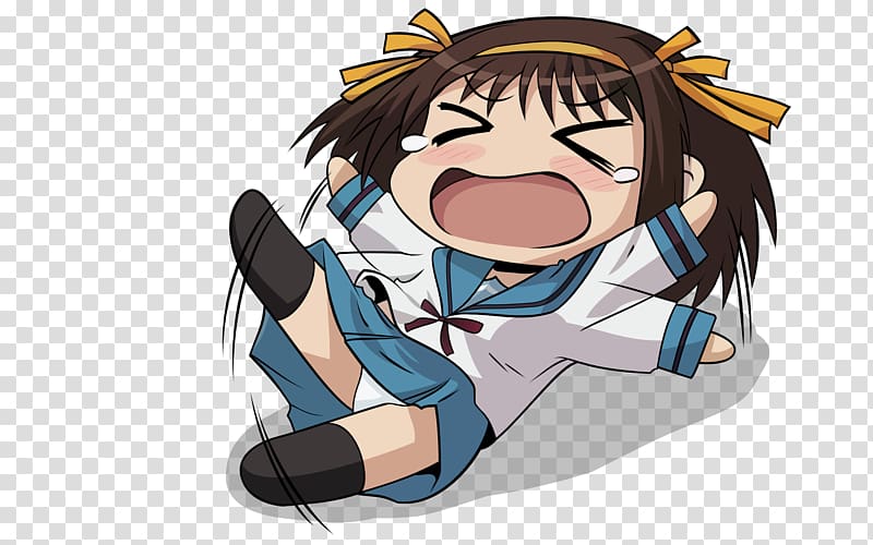 Kyon Yuki Nagato Mikuru Asahina Haruhi Suzumiya Chibi, Chibi transparent background PNG clipart