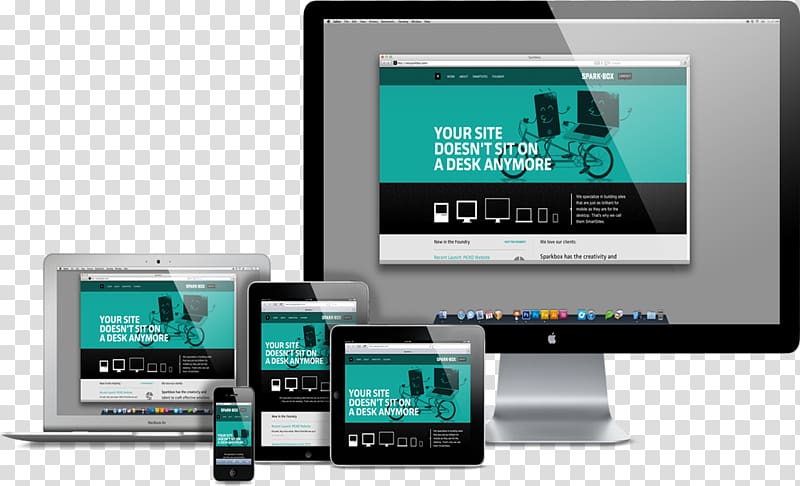 MacBook Air, black iPad, black iPhone, and black iMac illustration, Web development Responsive web design Digital marketing Website, Responsive Web Design transparent background PNG clipart