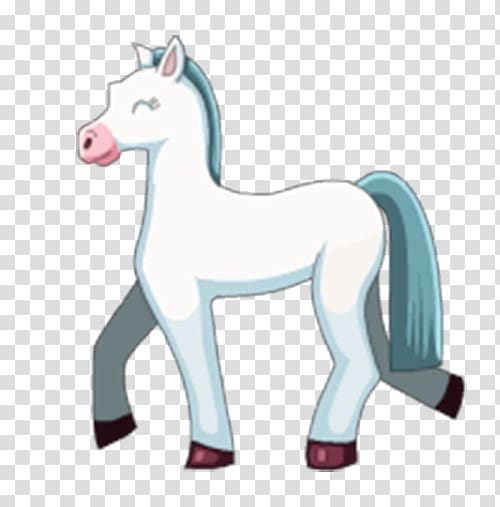 Mustang Pony Foal Stallion, Free to pull the white foal transparent background PNG clipart