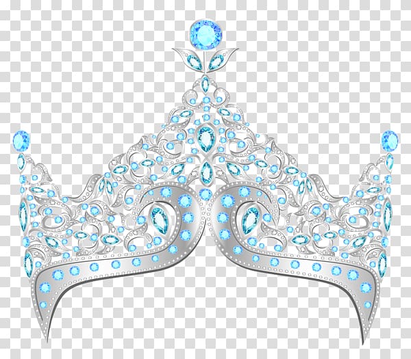 blue and gray crown illustration, Crown Diamond Tiara , Mahkota Princess transparent background PNG clipart