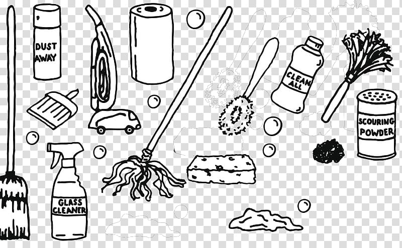 Cleaning Drawing Cleaner Cartoon, Sweep the dust cleaning tools transparent background PNG clipart