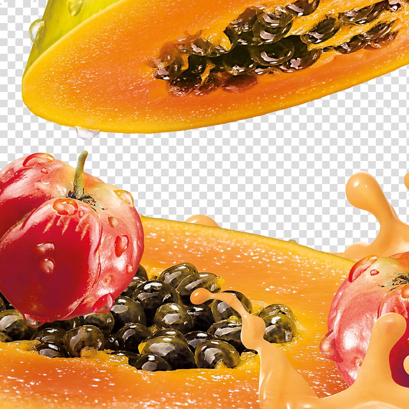 Juice Milk Papaya Fruit Mango, papaya transparent background PNG clipart