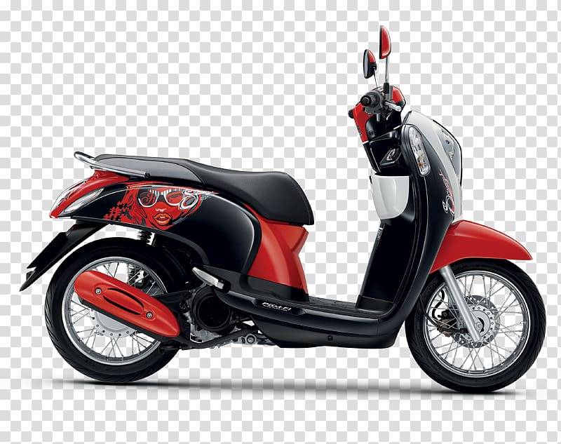 Honda Scoopy Scooter Motorcycle Yamaha Motor Company, honda transparent background PNG clipart
