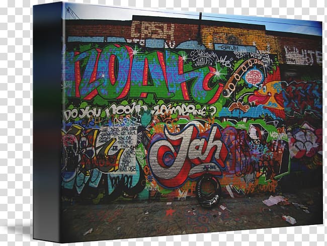 Graffiti Mural Gallery wrap Street art Poster, Mural Graffiti transparent background PNG clipart