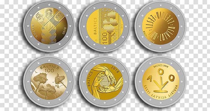 2 euro commemorative coins Baltic states 2 euro coin Euro coins, Coin transparent background PNG clipart