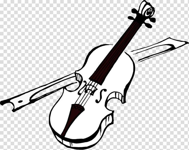 Violin Black and white , violin transparent background PNG clipart