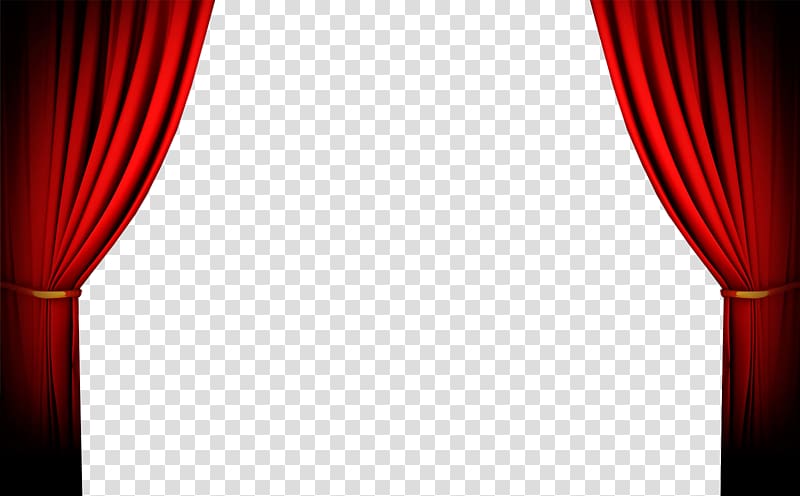 two red curtains illustration, Window Blinds & Shades Curtain Circus Light, curtains transparent background PNG clipart
