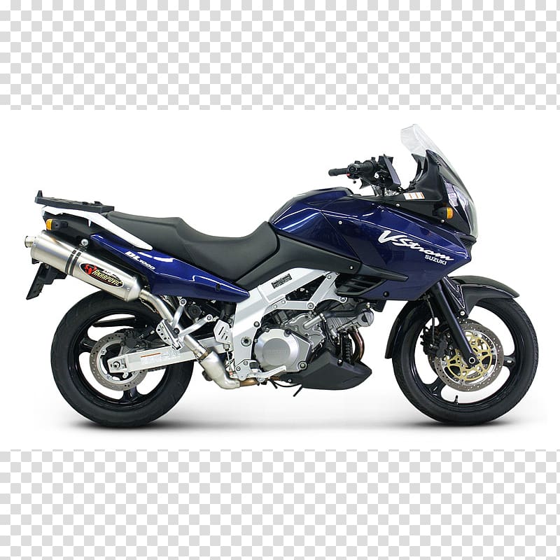 Exhaust system Car Suzuki V-Strom 650 Motorcycle fairing, car transparent background PNG clipart