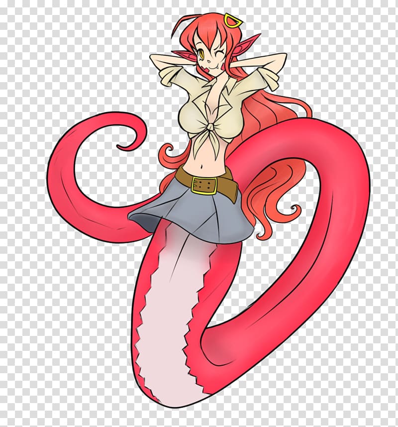 Monster Musume Lamia Manga Fan art, Monster Musume transparent background PNG clipart