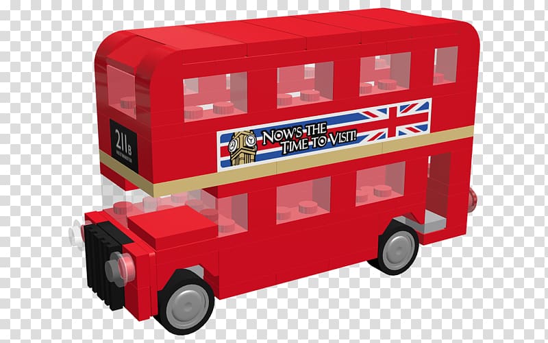 Double-decker bus Toy London Lego Creator, bus transparent background PNG clipart