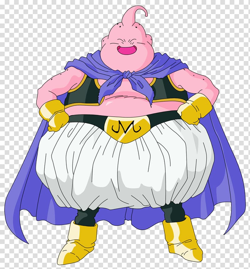 Majin Boo, Majin Buu Frieza Goku Piccolo Gotenks, fat transparent background PNG clipart