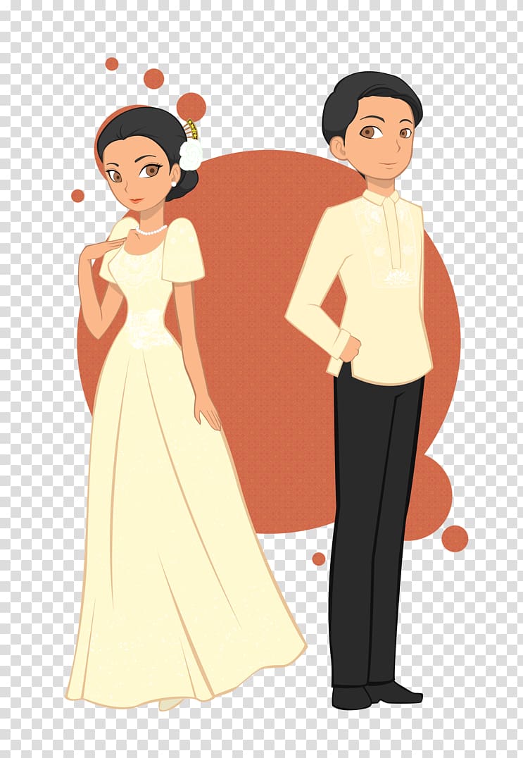 bride and groom fashion and clothing in the philippines baro t saya barong tagalog others transparent background png clipart hiclipart t saya barong tagalog others