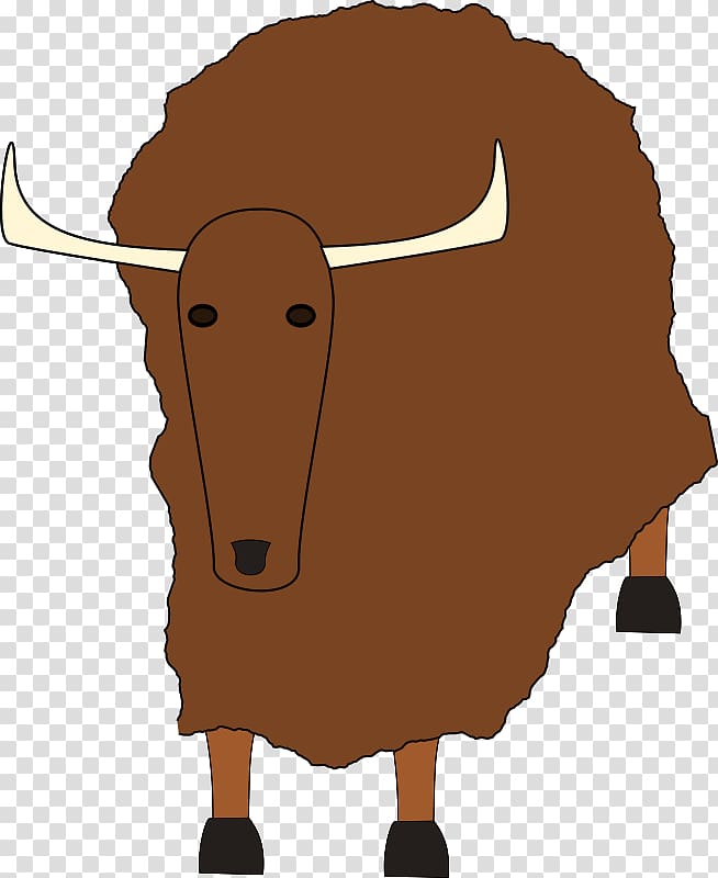 Domestic yak , Yak transparent background PNG clipart