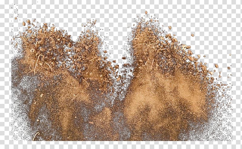 mud illustration, Sand Arena Explosion, Sand exploded particles transparent background PNG clipart