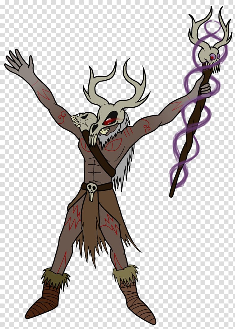 Wendigo Demon SCP Foundation Deer, skull monster transparent background PNG clipart
