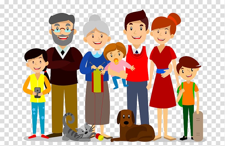 family , Extended family Father Family tree, cartoon family transparent background PNG clipart