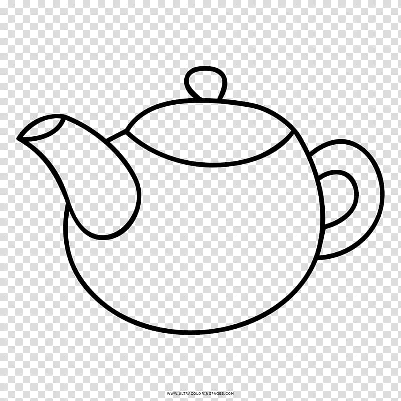 Teapot Coloring book Drawing Kettle, tea transparent background PNG clipart